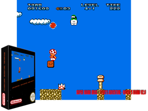 Toad's Adventure - Where's Mario V2.0 (SMB1 Hack) Cover